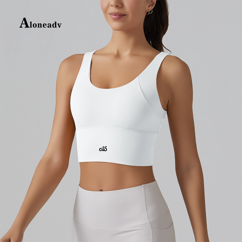 Aloneadv European and American Style Yoga Bra with Beautiful Back, Integrated Cup, Sports Shockproof Underwear, Summer High-Elasticity Running Fitness Vest Aloneadv European and American Style Yoga Bra with Beautiful Back, Integrated Cup, Sports Shockproof Underwear, Summer High-Elasticity Running Fitness Vest