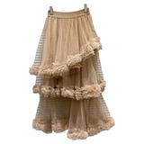 Осенняя юбка, популярно в интернете, французский стиль, в стиле Шанель, юбка из сетки