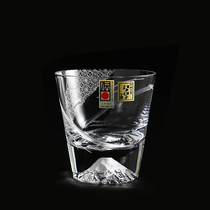 Japan imported Edo Nitrites Mount Fuji Cup limited cut whiskey Cup lovers gift home Goblet