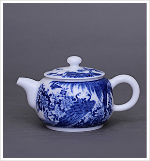 "Custom" cheng DE hin kung fu tea set, jingdezhen ceramic hand - made porcelain teapot tea taking 14 prosperity and peace