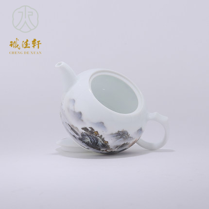 Cheng DE xuan tea custom 】 【 high - grade hand - made jingdezhen ceramics 27 enamel pot pot life in suzhou beautiful