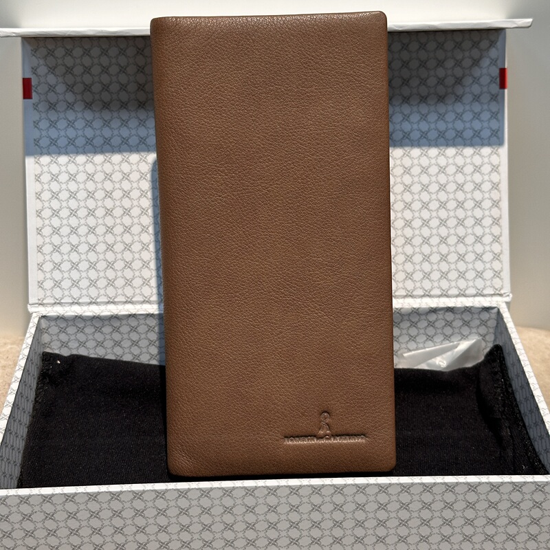 Removed from the Store: Italian Brand Men's Long Wallet, Imported First-Layer Calfskin, Multiple Card Slots, Packaging Box R159 Removed from the Store: Italian Brand Men's Long Wallet, Imported First-Layer Calfskin, Multiple Card Slots, Packaging Box R159
