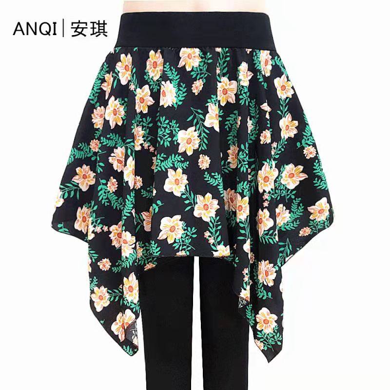 Net red summer spring and autumn two pieces with pants skirts with skirts and skirts large size one long pants