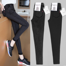 Winter Spring Autumn New Products Slim Black Beats Bottom Pants Women Pants New Korean Version 100 Hitch Pants Pencil Pants Outside