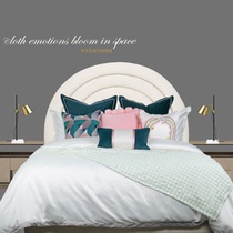 New pink girl model room bedding Light luxury high-end villa hotel modern model room bedding