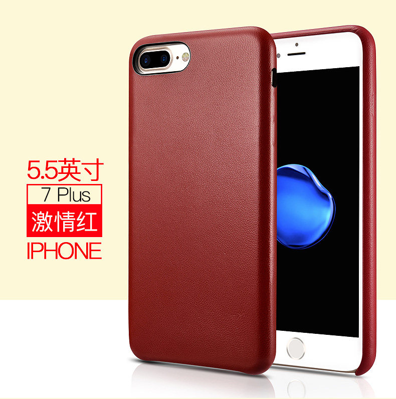 XOOMZ Business Style Handmade Genuine Lambskin Leather Back Cover Case for Apple iPhone 8 Plus & iPhone 8 & iPhone 7 Plus & iPhone 7