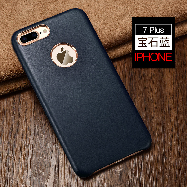 XOOMZ Business Style Handmade Genuine Lambskin Leather Back Cover Case for Apple iPhone 8 Plus & iPhone 8 & iPhone 7 Plus & iPhone 7