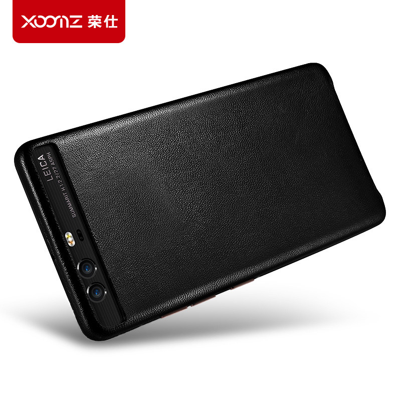 XOOMZ Business Style Handmade Genuine Lambskin Leather Back Cover Case for Huawei P10 Plus & Huawei P10