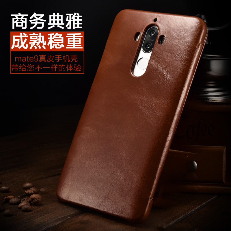 iCarer Vintage Series Side Open Handmade Genuine Cowhide Leather Case Cover for Huawei Mate 9