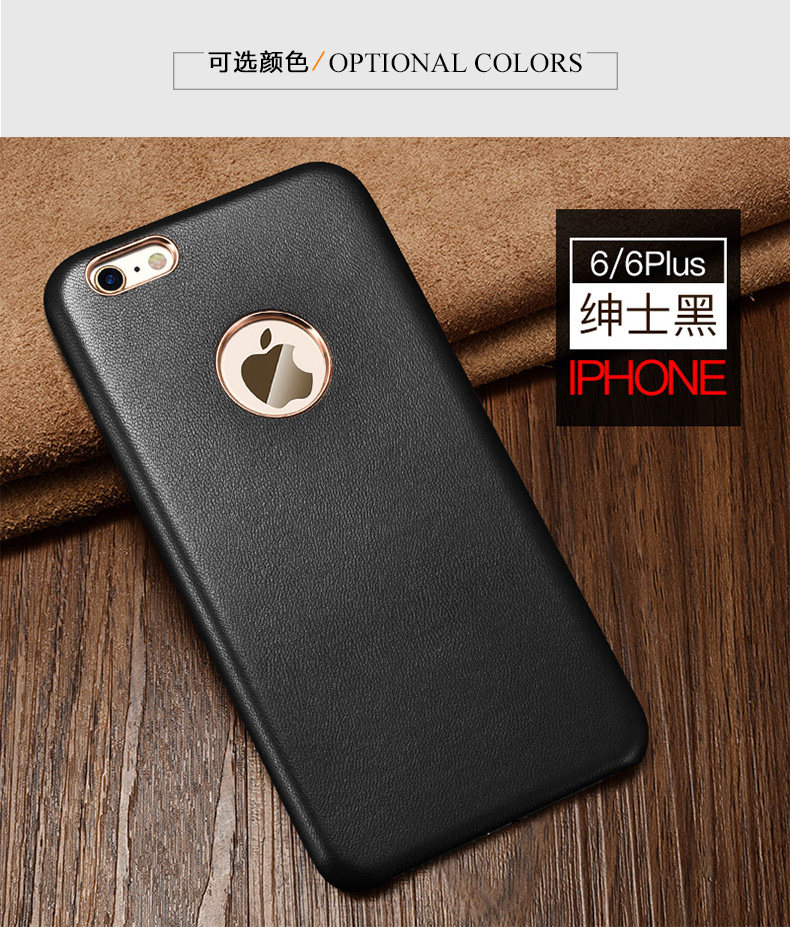 XOOMZ Business Style Handmade Genuine Lambskin Leather Back Cover Case for Apple iPhone 6S Plus/6 Plus & iPhone 6S/6