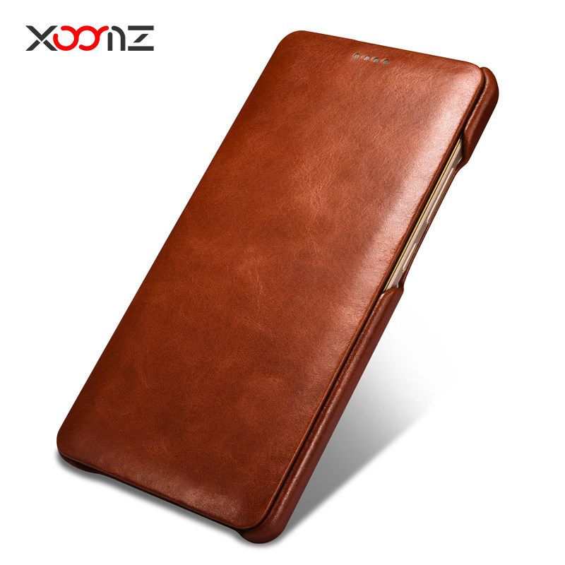 iCarer Vintage Series Side Open Handmade Genuine Cowhide Leather Case Cover for Huawei Mate 8