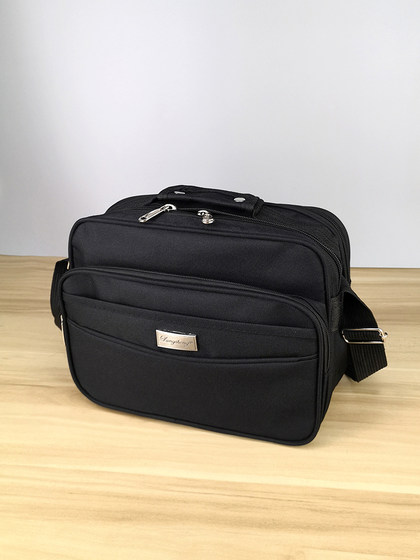 男女收钱包做生意的包包摆摊收费包横款单肩包多层防斜跨手提背包