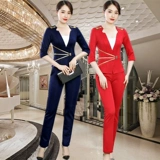 Осенний приталенный комбинезон, массажер, штаны, комплект