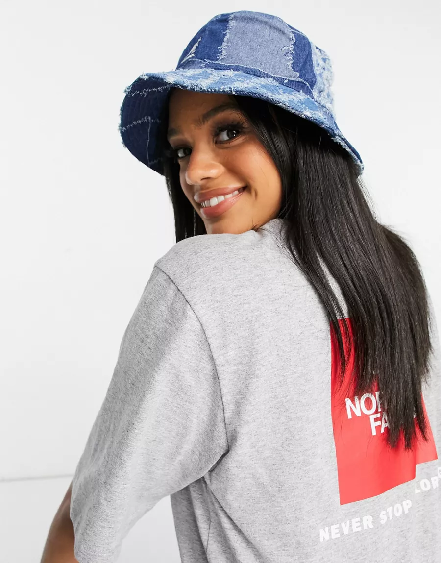 Британский закупщик 2023 Kangol джинсовая вставка старый рваный fisherman шляпа