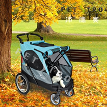 pei des pet cart 705GX-bearing 55kg double door convertible disability hip old dogs dog Blue