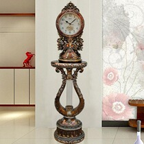 Living room floor clock fashion creative clock antique European Art standing clock Big simple mute personality home clock