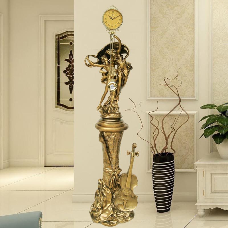 Sitting room floor clock TV Next swing piece Eurostyle large timepiece fashion craft clock decorated with classical standing watches