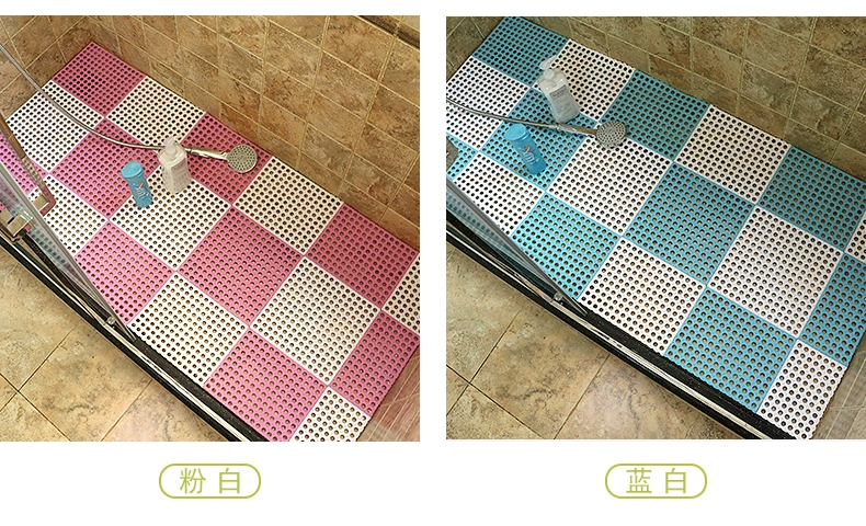 Bath mat thảm vệ sinh mat riser bếp gia dụng phòng tắm vòi sen tắm mat openwork khâu - Thảm sàn