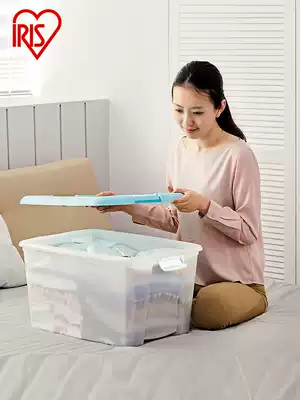 IRIS storage box plastic transparent finishing storage box dormitory students simple IRIS small environmental protection