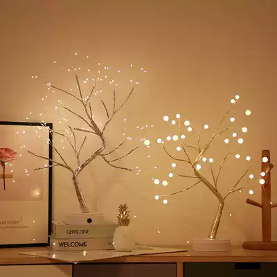 LED desk lamp bedroom bedside lamp star lamp Net Red Night Lamp bedroom decoration girl heart room decoration ins