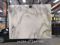  Hangzhou marble Natural marble background Landscape painting Marble White Marble entrance background wall