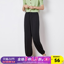 Tang Lion 2020 autumn new gray sweatpants womens high-waisted leggings female Internet celebrity loose and thin versatile casual pants