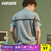 Varsden Walsdan 2022 New Summer Short-sleeved T-Shirt Mens Tide Brand Cotton Youth Loose Casual Half Sleeves