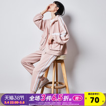 TangShi 2021 new spring sportswear set womens brand sweatshirt jacket pants two-piece casual fashion