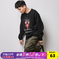 Tang Shi 2020 spring and autumn new sweatshirt mens round neck loose pullover jacket Hong Kong style casual trend ins