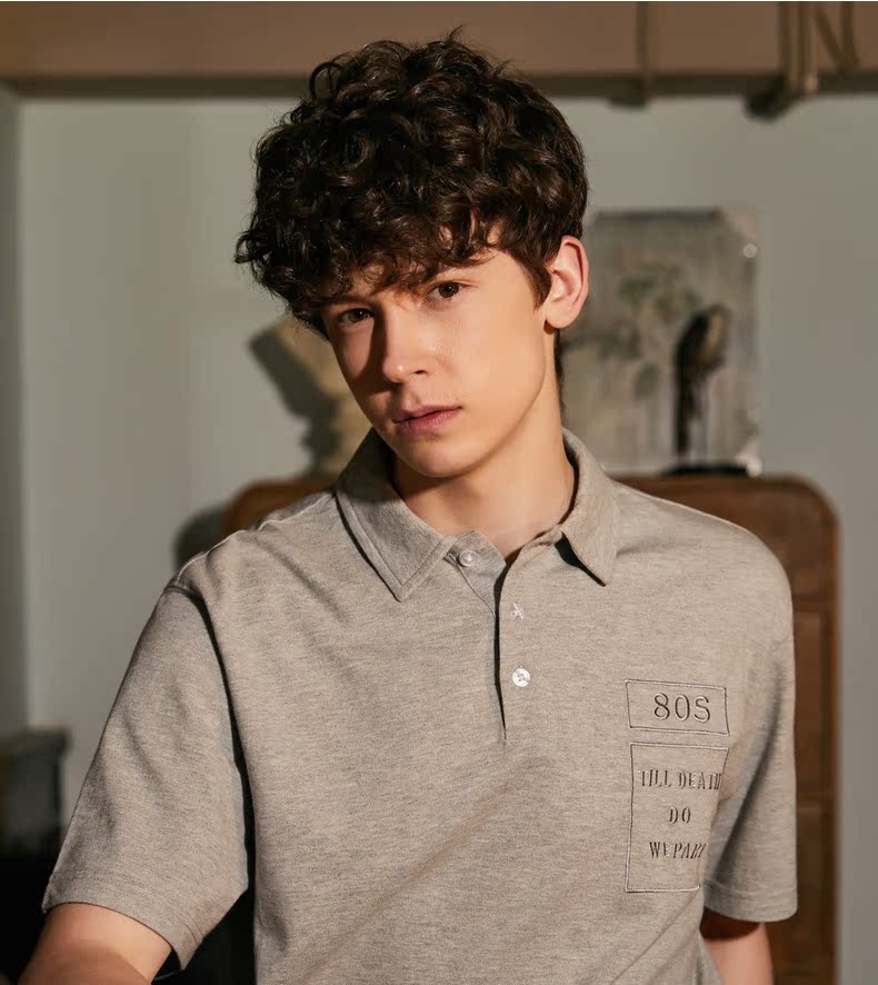 唐 Mùa hè 2018 mới áo sơ mi polo ngắn tay nam chữ ve áo cotton gió gió học sinh Paul áo thủy thủ thương hiệu áo phông polo nam