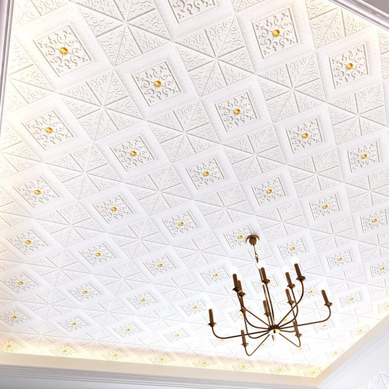 3D stereoscopic wall stickers Ceiling stickers Living room bedroom wallpaper Roof shed Bathroom ceiling waterproof self-adhesive wallpaper