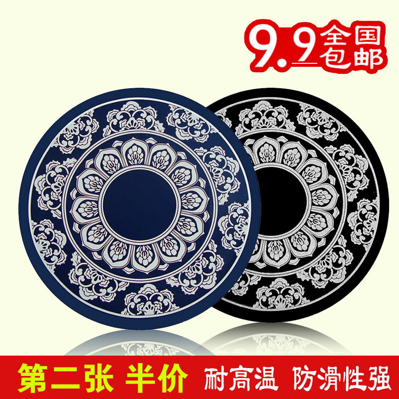 Car anti-slip mat Round car silicone mat Instrument panel anti-slip mat Car high temperature car mobile phone storage pad