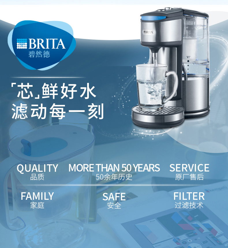 BRITA碧然德 即热净水吧+加强版滤芯7枚 图10