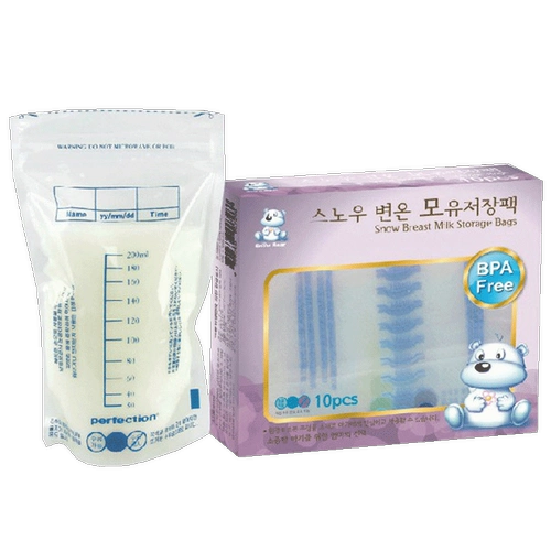 小白熊 Одноразовая ёмкость для хранения молока, увлажняющая сумка для хранения, 30 штук, 200 мл