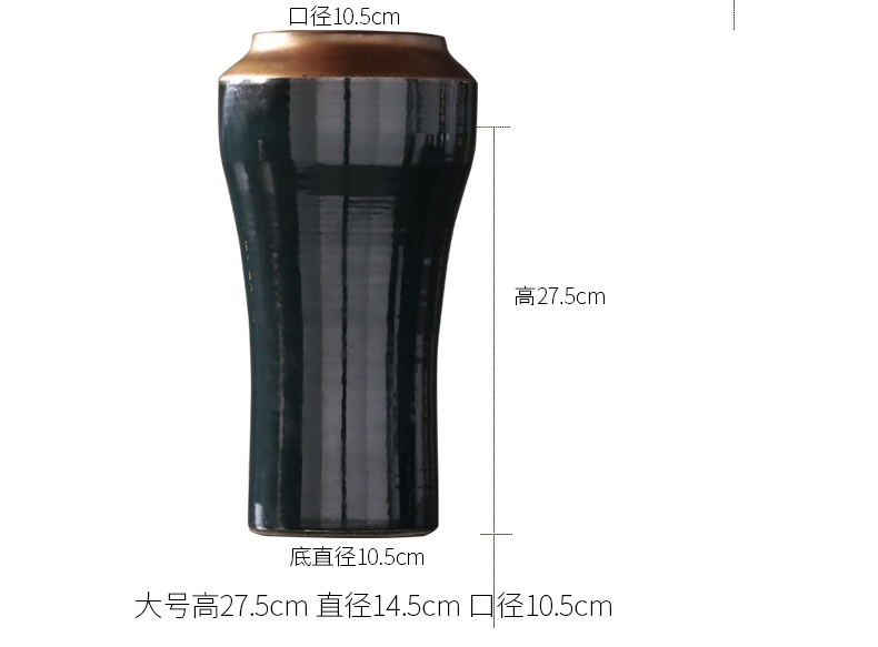 Contracted American light key-2 luxury furnishing articles home decoration ceramic vase inserted between dry flower, flower implement porch example soft outfit
