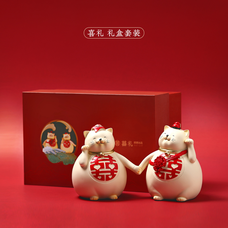 Gu Gui Joy Strokes of Cat Swing Piece Adornment Hair Treasure Cat Wedding Engagement Gift Send Bestie Newbie Gift Newlyweds-Taobao