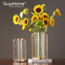 Modern minimalist metal flower arrangement home living room porch TV cabinet dry flower box box soft decoration