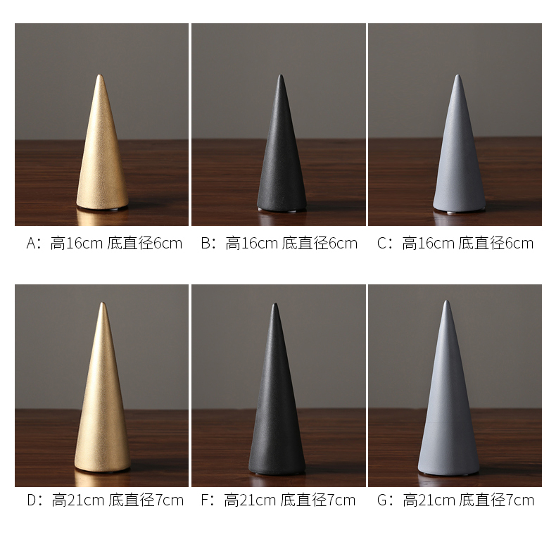 I and contracted light ceramic furnishing articles home decoration key-2 luxury pyramid model between soft outfit decoration office bookcase