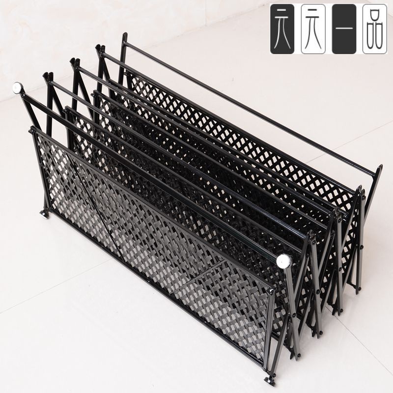 Iron Art Folding Shoe Rack Home Creative 45 Sixth floor Contained Multilayer Simple Minimalist Modern Living Room Doorway Shelf
