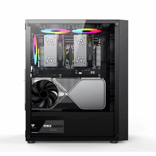 Ураган 5 игровой компьютер корпусы сдержанной стеклянной боковой шар