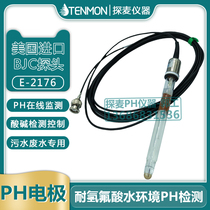 Hydrofluoric acid resistant PH probe BJC US imported E2176 electrode Hetai sewage acid and alkali detection high temperature PH electrode