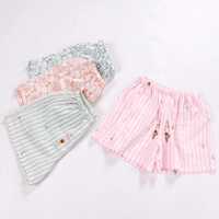 Mùa hè thường mặc đồ ngủ của phụ nữ quần short mùa hè mỏng cotton đôi gạc nhà quần lỏng kích thước lớn quần nhà quần cotton nam