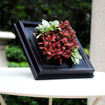 Green plant photo frame Plant ornaments Picture frame Potted Tanabata Valentines Day creative DIY gift literary temperament flower pot