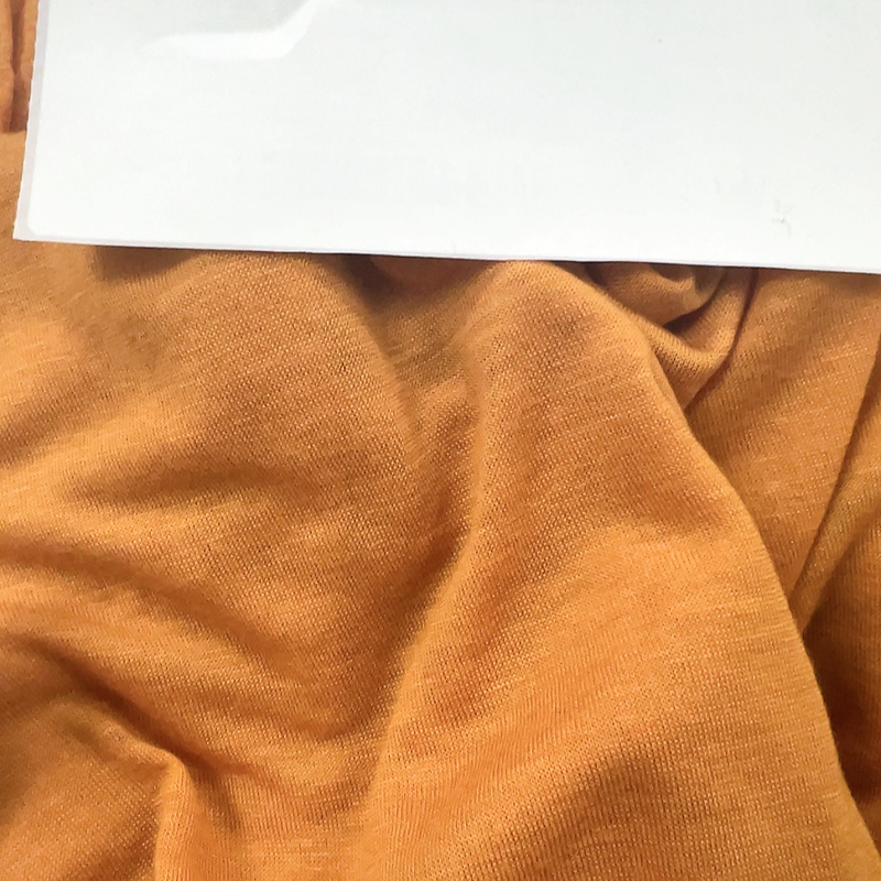 Y231 # 1.7× 2m / 3m Ginger Yellow 50% Cashmere 50% Cotton Knitted Fabric, Stretchy, High-End, Thin Style