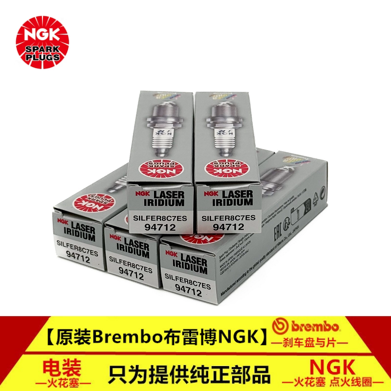 Ngk Spark Plug Silfer8C7Es 94712/91006 Is Suitable for Audi Q6/A4A5A8L Touareg 2.0t