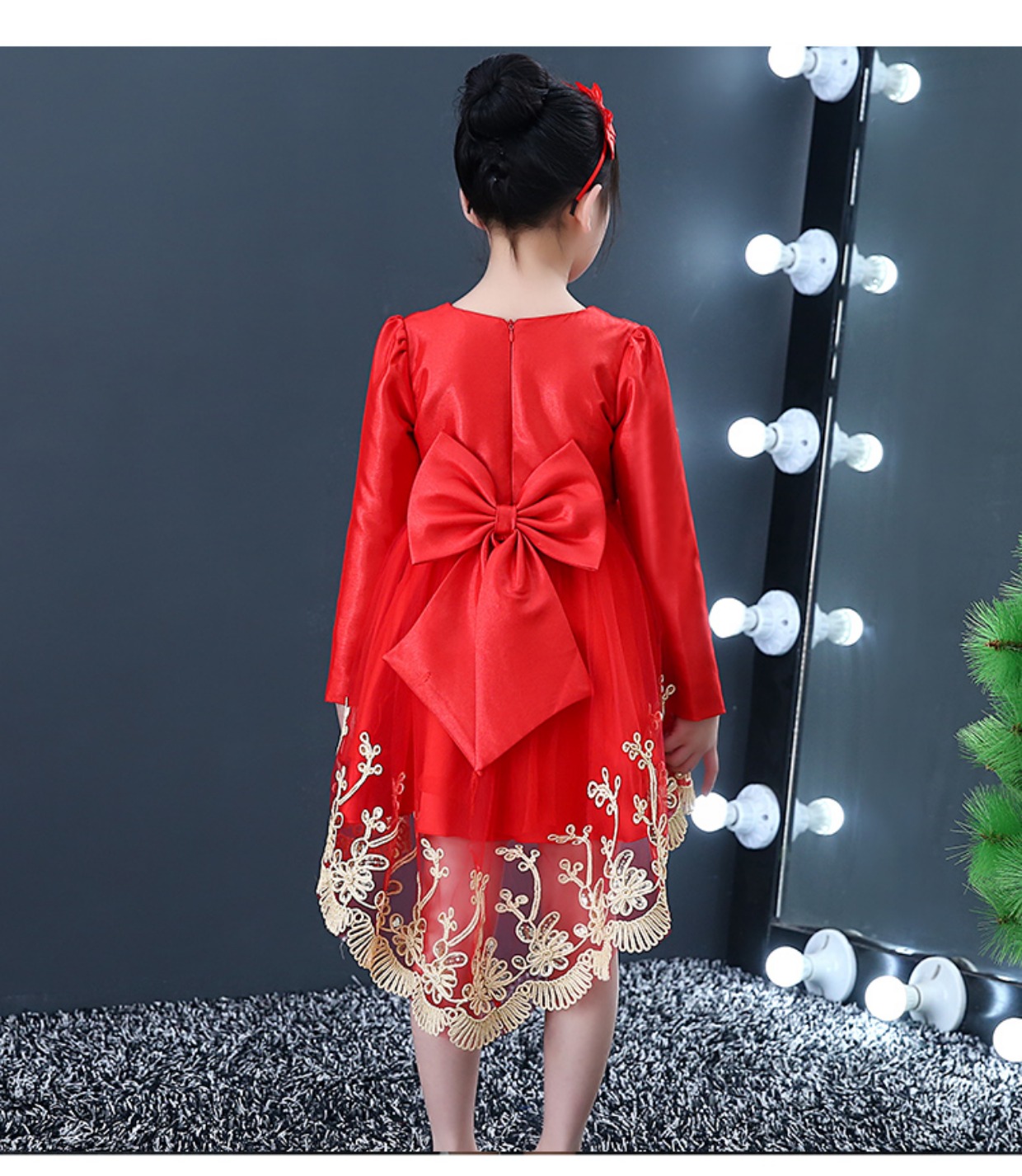 Mùa xuân và mùa hè hoa cô gái váy dạ hội công chúa váy cô gái sợi mịn trẻ em lớn cậu bé catwalk váy chủ nhà biểu diễn piano trang phục đi tiêc trẻ em cao cấp