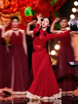 Jin Chen Bu Guos same style dance costume Wanjiang red large swing skirt elegant skirt childrens classical dance performance costume for women