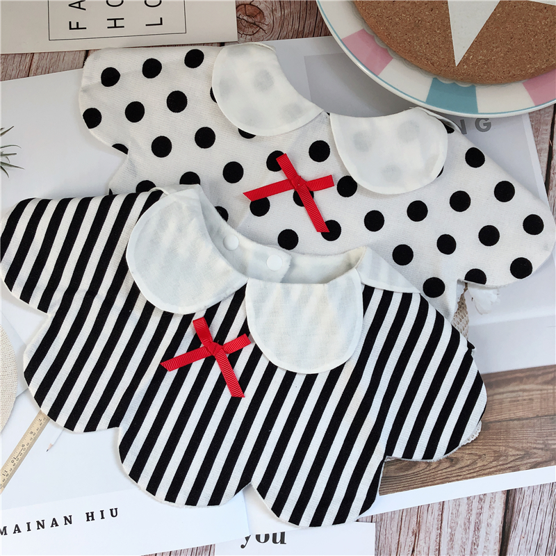 ins new baby bib cotton gauze saliva towel bib baby bib eating bib 360 degree rotating bib