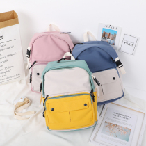  Junior high school womens book bag ins super fire cute Korean high school students large capacity backpack Forest Harajuku backpack light