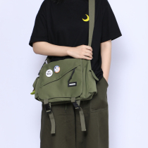  Shoulder bag womens summer casual all-match trendy new large-capacity canvas Japanese fashion student postman messenger bag soft